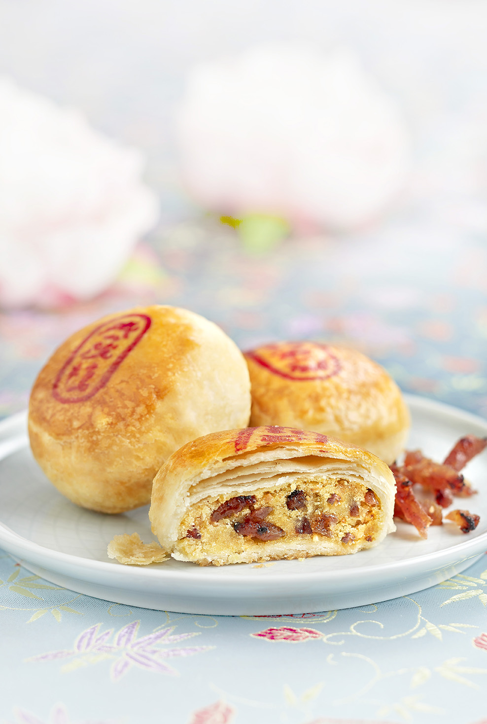 Bak Kwa Tau Sar Piah - 金钱肉干饼